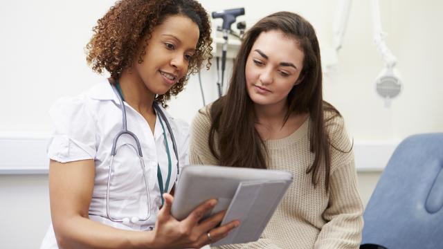doctor with patient